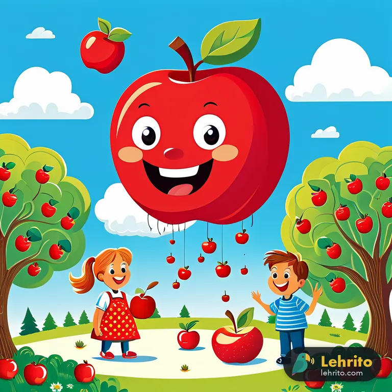 apple — A round fruit with red, green, or yellow skin and firm white flesh.