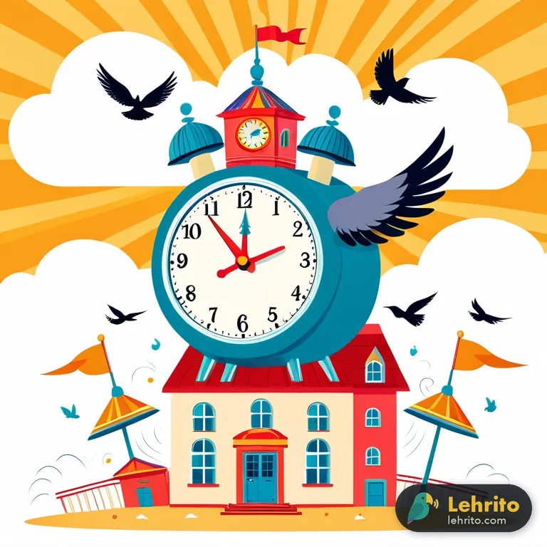 clock — A device that shows the time, usually on a wall or table.