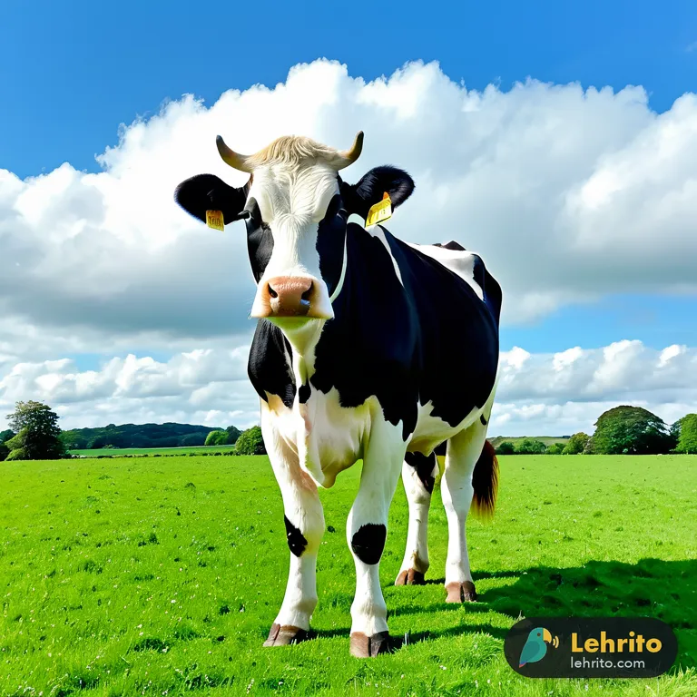 cow — A large farm animal kept for its milk or meat.