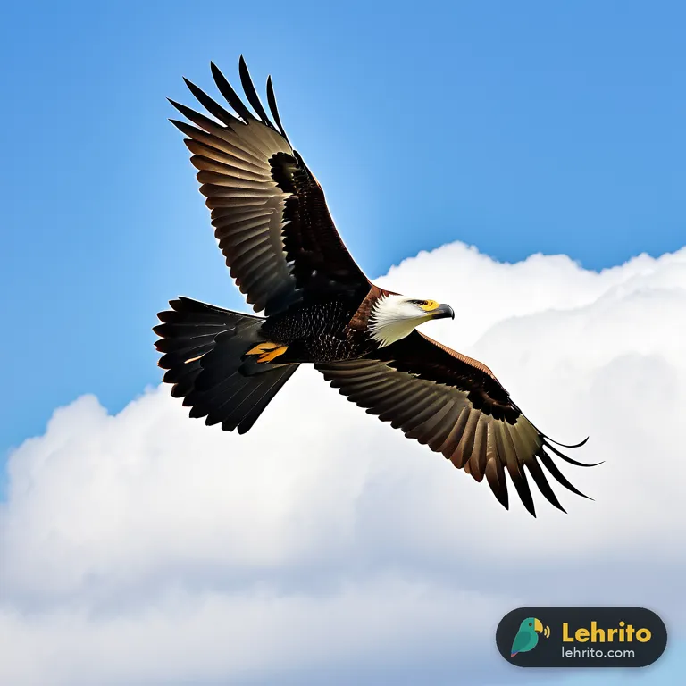 eagle — A large bird of prey with a powerful hooked beak and keen eyesight; in golf, a score of two under par on a hole.