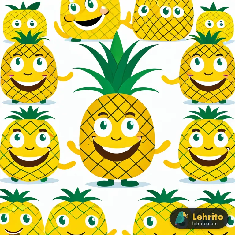 pineapple — A tropical fruit with a rough, spiky skin and sweet yellow flesh.