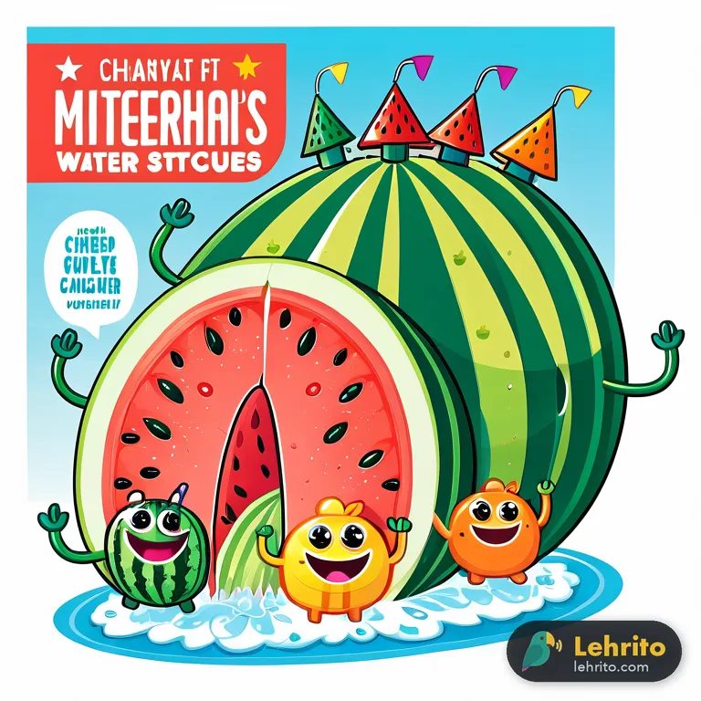 watermelon — A large, round fruit with a hard green rind and sweet, juicy red flesh, typically eaten raw.